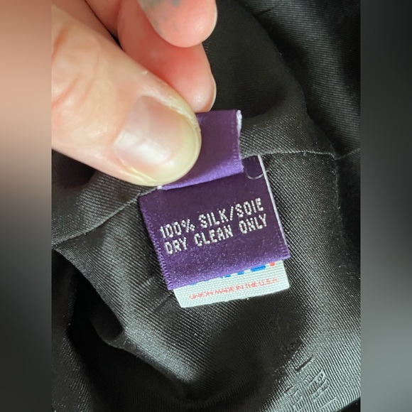 VINTAGE *rare* purple label Ralph Lauren Silk blazer jacket - Picture 10 of 15